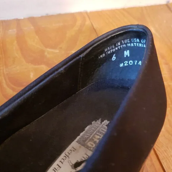 SALE Munro "Cindi" Black square toe pumps US6 - Picture 8 of 11